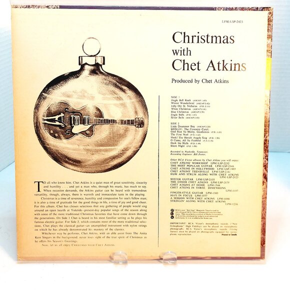 Christmas With Chet Atkins (Vinyl Record, 1961) LSP 2423 - Picture 4 of 4
